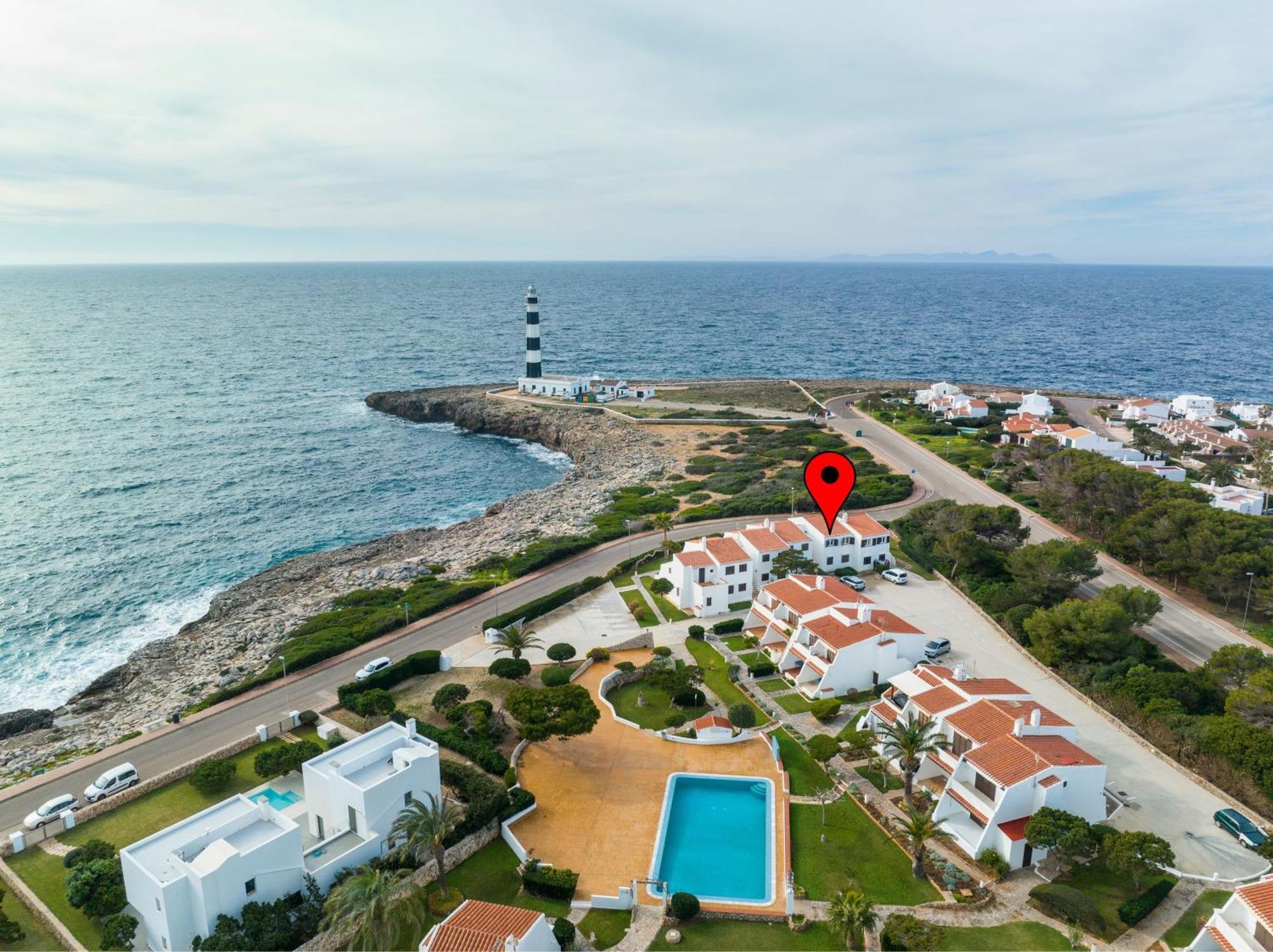 Vista Faro-Apartamento Con Balcon Que Mira Al Mar Cala'N Bosch  Exterior foto